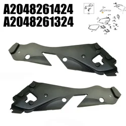 1Pair Car Headlight Upper Protective Cover For Mercedes For W204 For C Class 2007-2010 OEM A2048261424 Headlamp Decor Shell Part