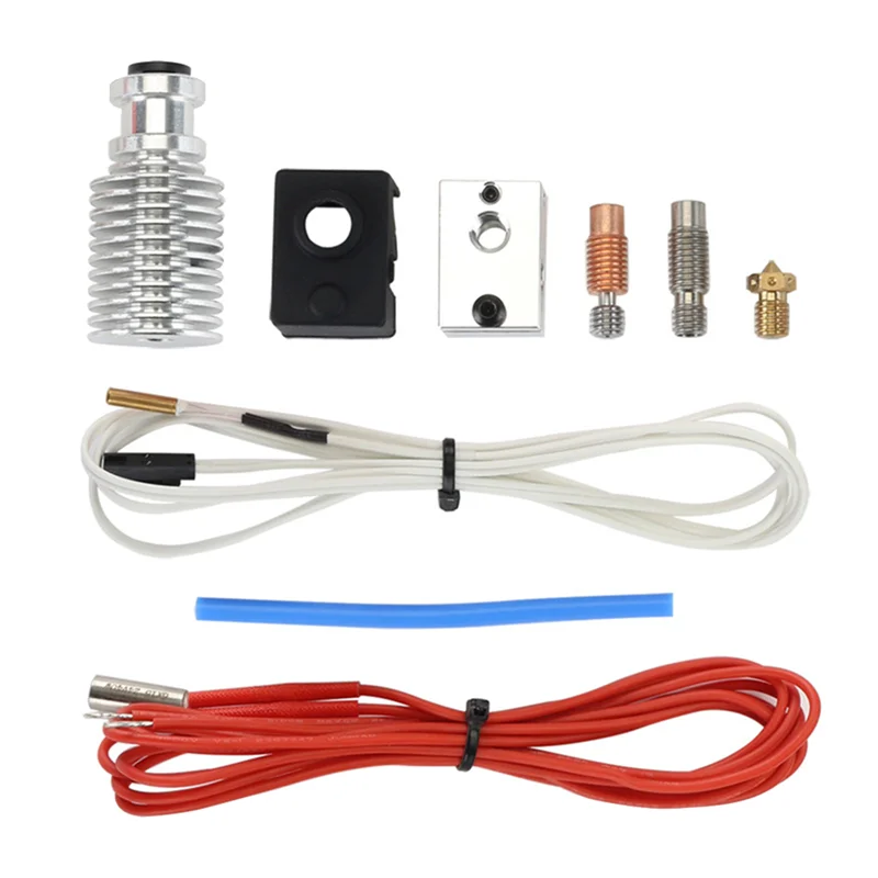 AC57-1Set 3D Printer Parts Prusa MK3S+ Extruder Nozzle Heating Aluminum Fast Hose Kit Replacement High Temperature Resistance