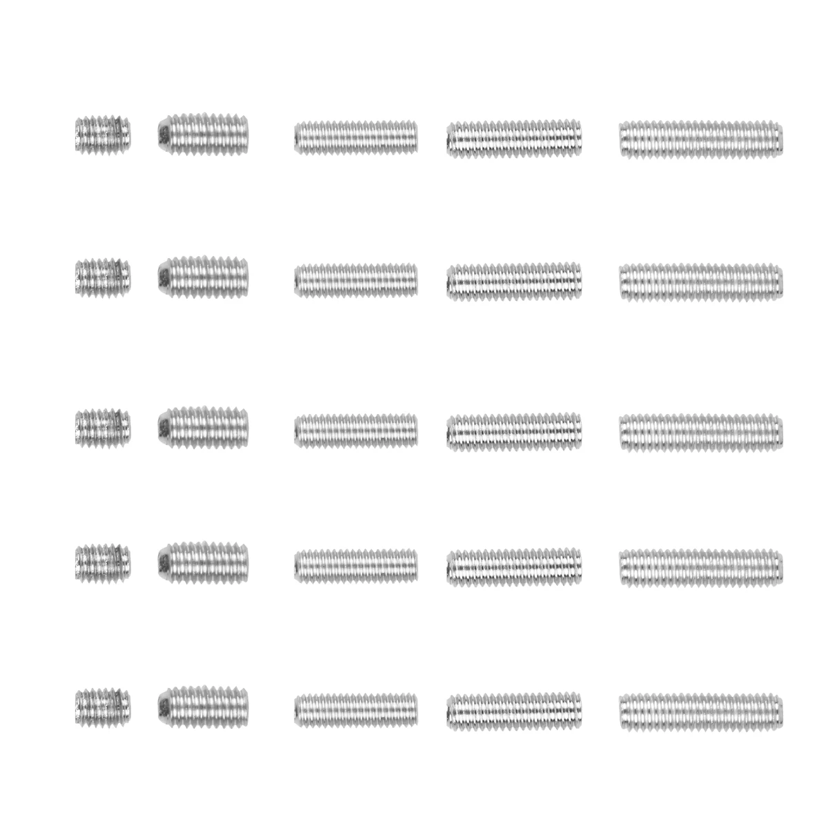 

25pcs Guitar Bridge Lower String Bar Screws Saddle Height Adjustment Electric Bass Tremolo System Steady Vibrato