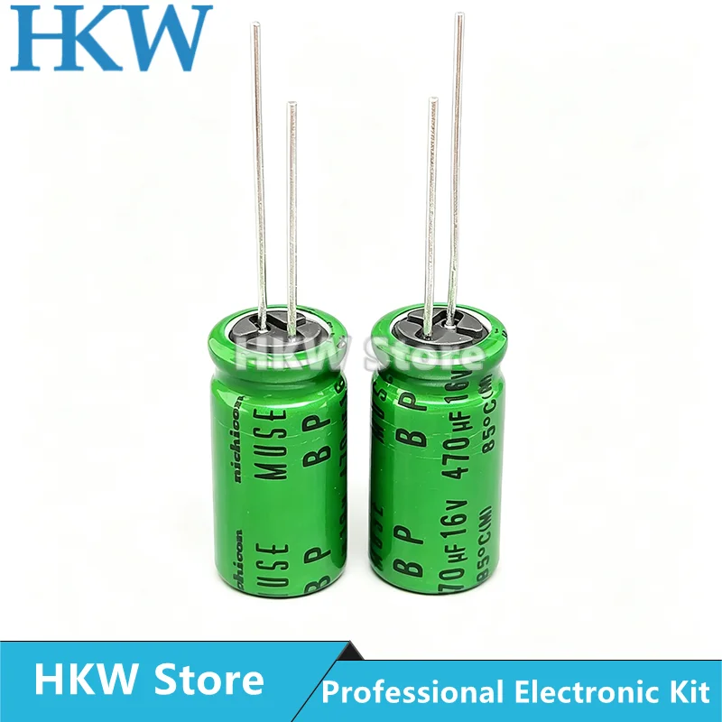 47U0F16V 12.5X25mm Nichicon MUSE BP ES UES1C471MPM 16V470UF 16V 470UF Non Polar Bipolar HiFi Audio Capacitor New and Original