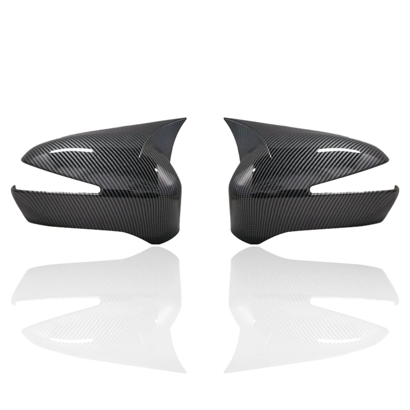 2Pcs Door Side Rearview Mirror Cover Trim Cap Fit For Honda Civic 8th 2006 2007 2008 2009 2010 2011 Carbon Fiber Style