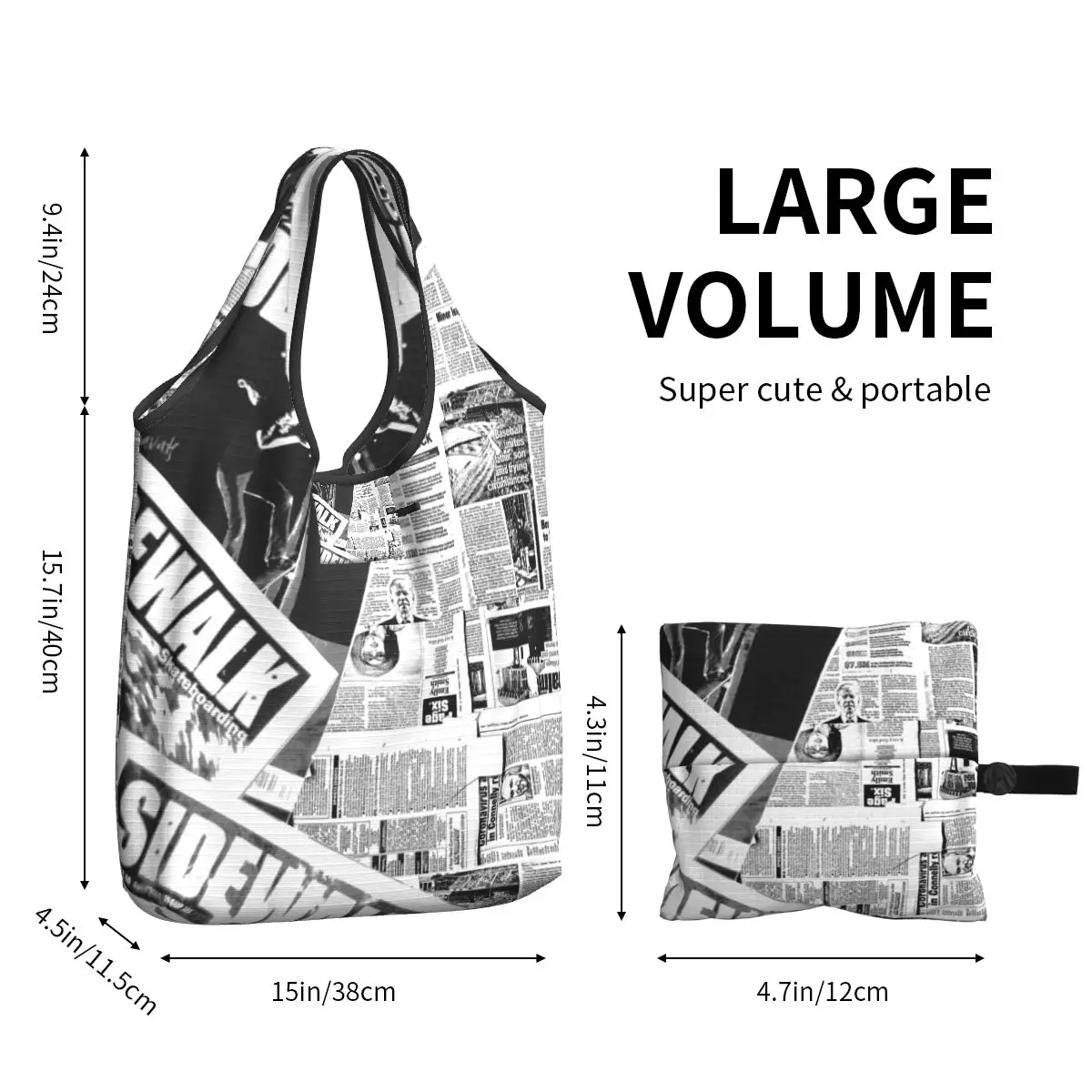 3PCS Portable Shopping Bag Waterproof Shopping Folding Tote Bag Reusable Eco-Friendly Large Capacity Grocery Handbag 615493895
