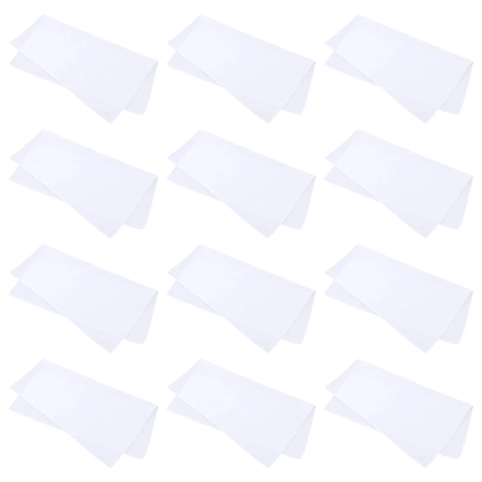 

Набор из 12 легких компактных хлопковых платков чисто белого цвета для рисования, вышивки, тай-дай, граффити