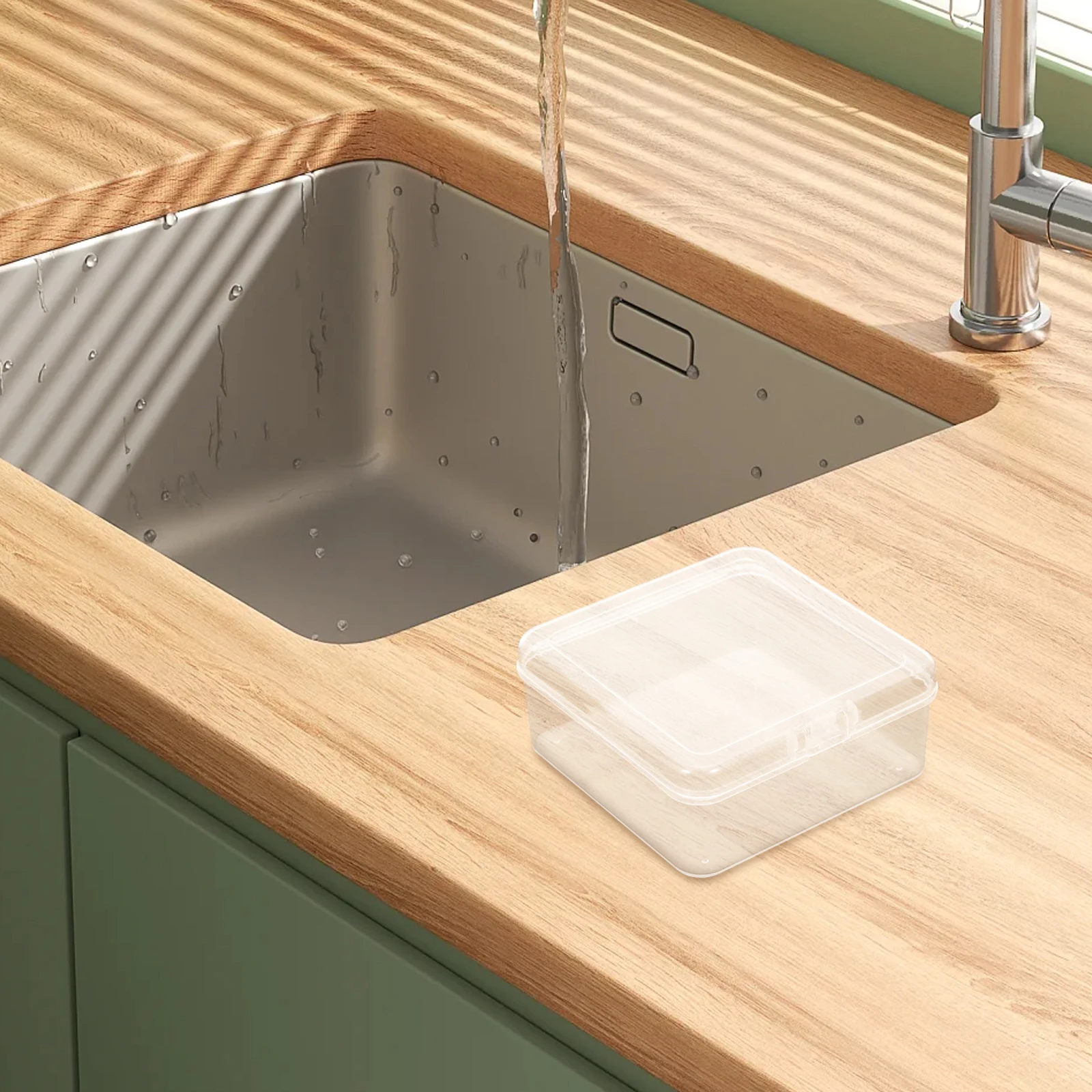 

24 Pcs Transparent Handmade Soap Box Portable Case Storage Dish for Travel Packaging Pp Plastic