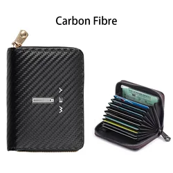 Car Carbon Fiber Driver's License Holder Card Bag Driving ID Card Storage Bag Wallet For Great Wall WEY Coffee vv5 vv6 vv7