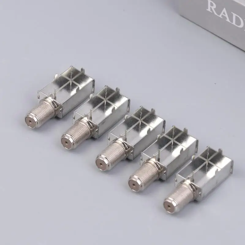 5Pcs M Shielding Box Coaxial Cable Connector IF 2414F With Integrated Imperial Threaded Connector High-Speed Data Transfer