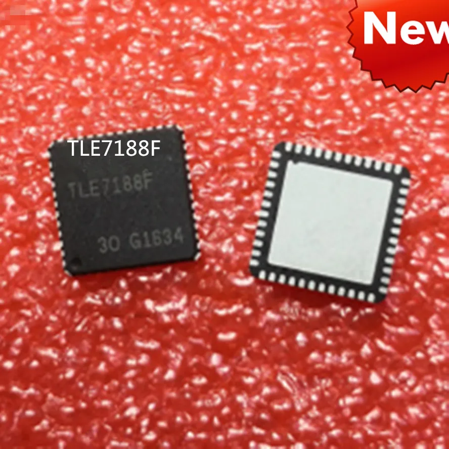 NEW   2 PCS  TLE7188F IC DRIVER 3PH BRIDGE 48-VQFN 7188 TLE7188 PG-VQFN-48-4