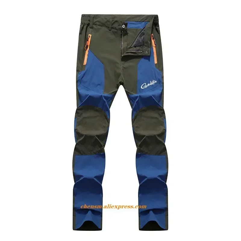 Gamakatsu Quick Dry Hiking Pants Men Outdoor Running Camping Fishing Waterproof Mountain Trousers Stretch Lightweight Pants