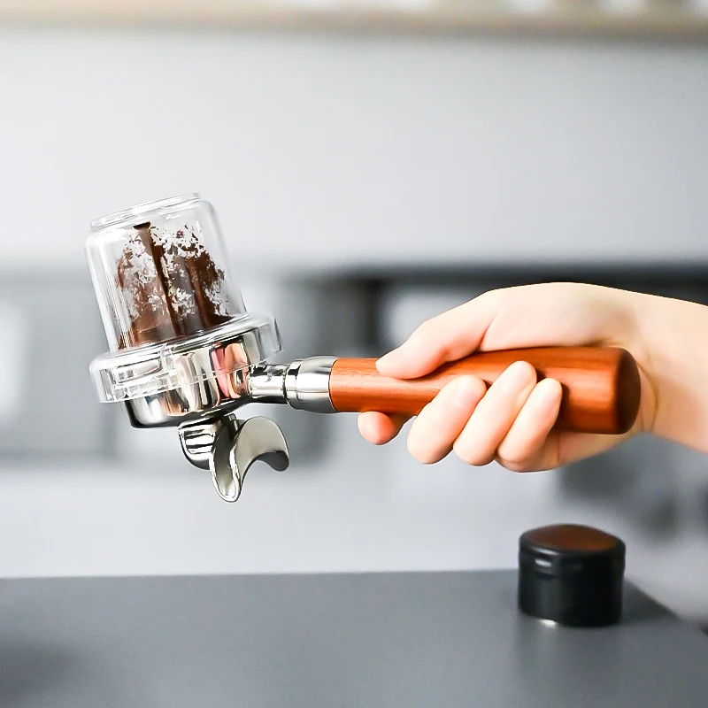 HAVMORE Langlebiger Dosierempfänger, transparenter Becher, Kaffee-Dosierbecher, Kunststoff, 52 mm, Kaffeebohnen-Wiegenmühle, Pulverbecher