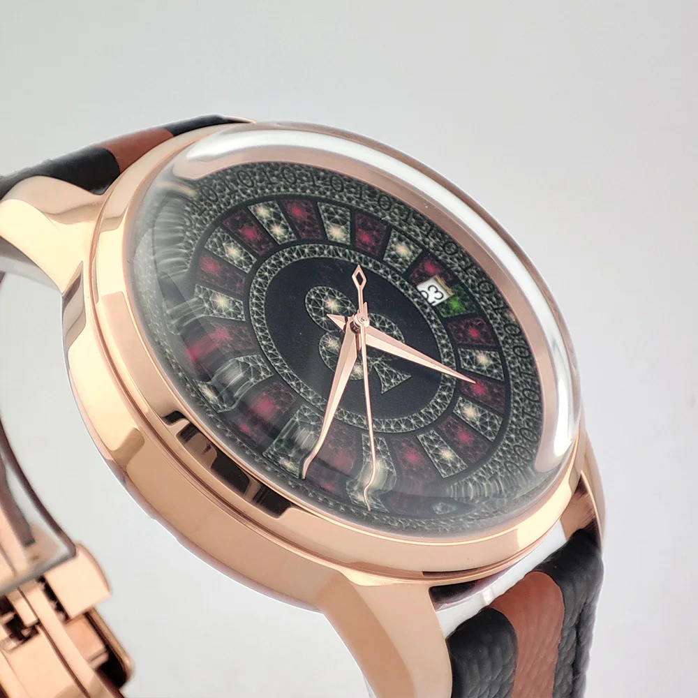 man watch NH35 Betting Market Mens Mechanical Watches Sapphire Glass Watch Men Luxury Wheel Turning Watches Waterproof 100 m
