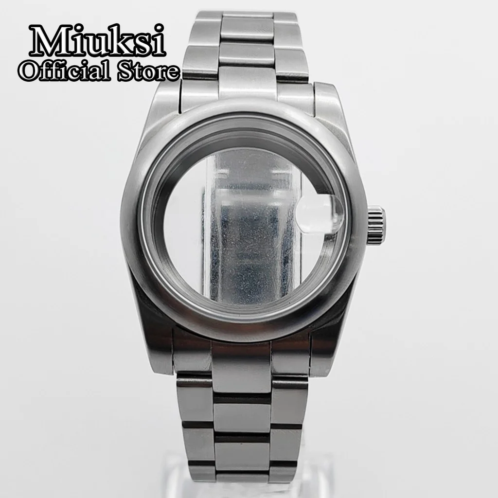Miuksi 36mm/40mm Gebürstetes Uhrengehäuse Saphirglas Passend für NH35 NH36 ETA2824 2836 Miyota 8205 8215 PT5000 Mingzhu DG2813 Uhrwerk – Detail 5