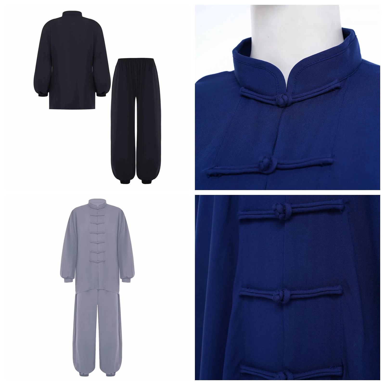 Women Men Martial Art Costume Wushu Performance Clothes Chinese Traditional Clothing Tai Chi Uniform Adults Kung Fu Taichi Suits