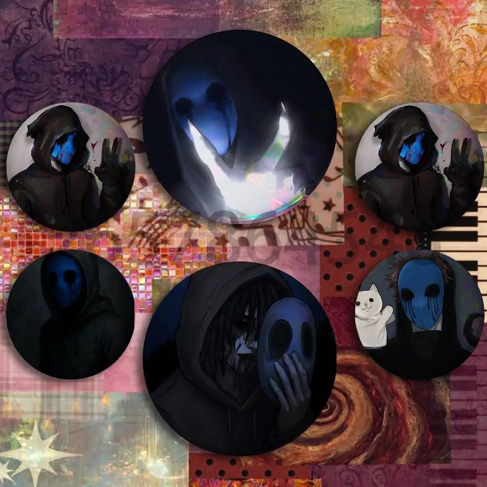 C-Creepypasta Eyeless Jack Button Badge Set Pin Single Pack Anime Merch for Ita Bags Badge Collectible Buttons