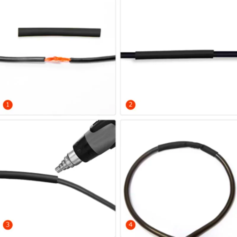140/164 Chiếc Hộp 2:1 Lần Thu Nhỏ Điện Tử DIY Nhiệt Bộ Ống Thermoresistant Ống Kết Nối Dây Cách Nhiệt Polyolefin