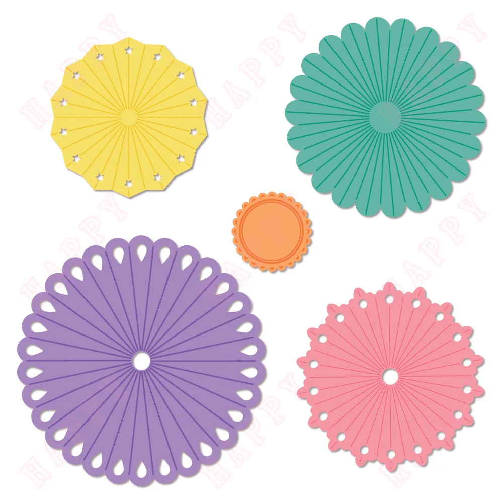 3D Rosette Metal Cutting Dies And Clear Stamps For DIY Scrapbook Stamps Album Craft Paper Card Decoration Across The Miles Dies