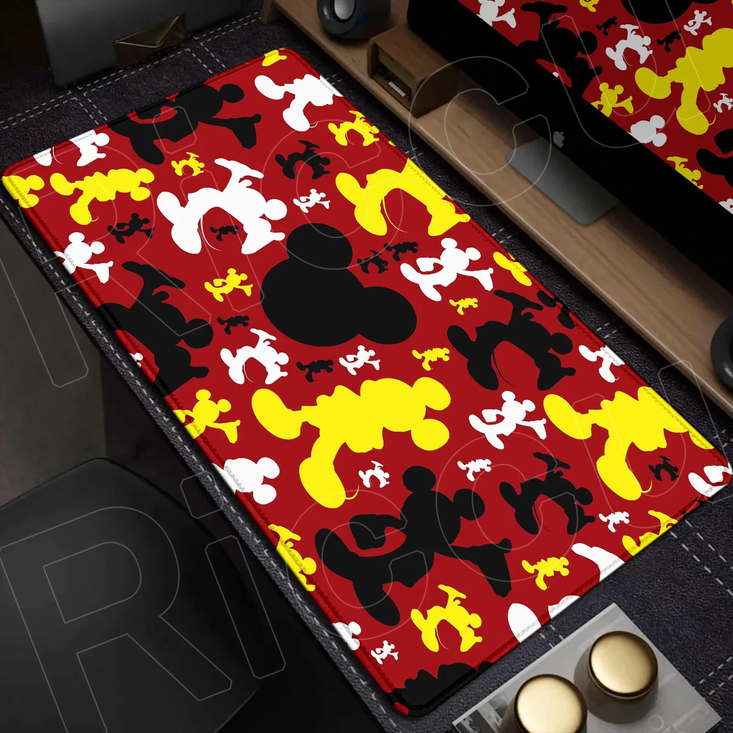 MINISO Disney Mickey Mouse dessin animé clavier tapis de souris Xxl ordinateur de jeu grand tapis de souris antidérapant bureau tapis de bureau PC accessoires