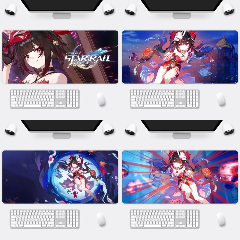 

Game Honkai Star Rail Sparkle S Mousepad Office Large Small Mouse PC Computer Game Keyboard Rubber Anti-Slip Mice Mat Big