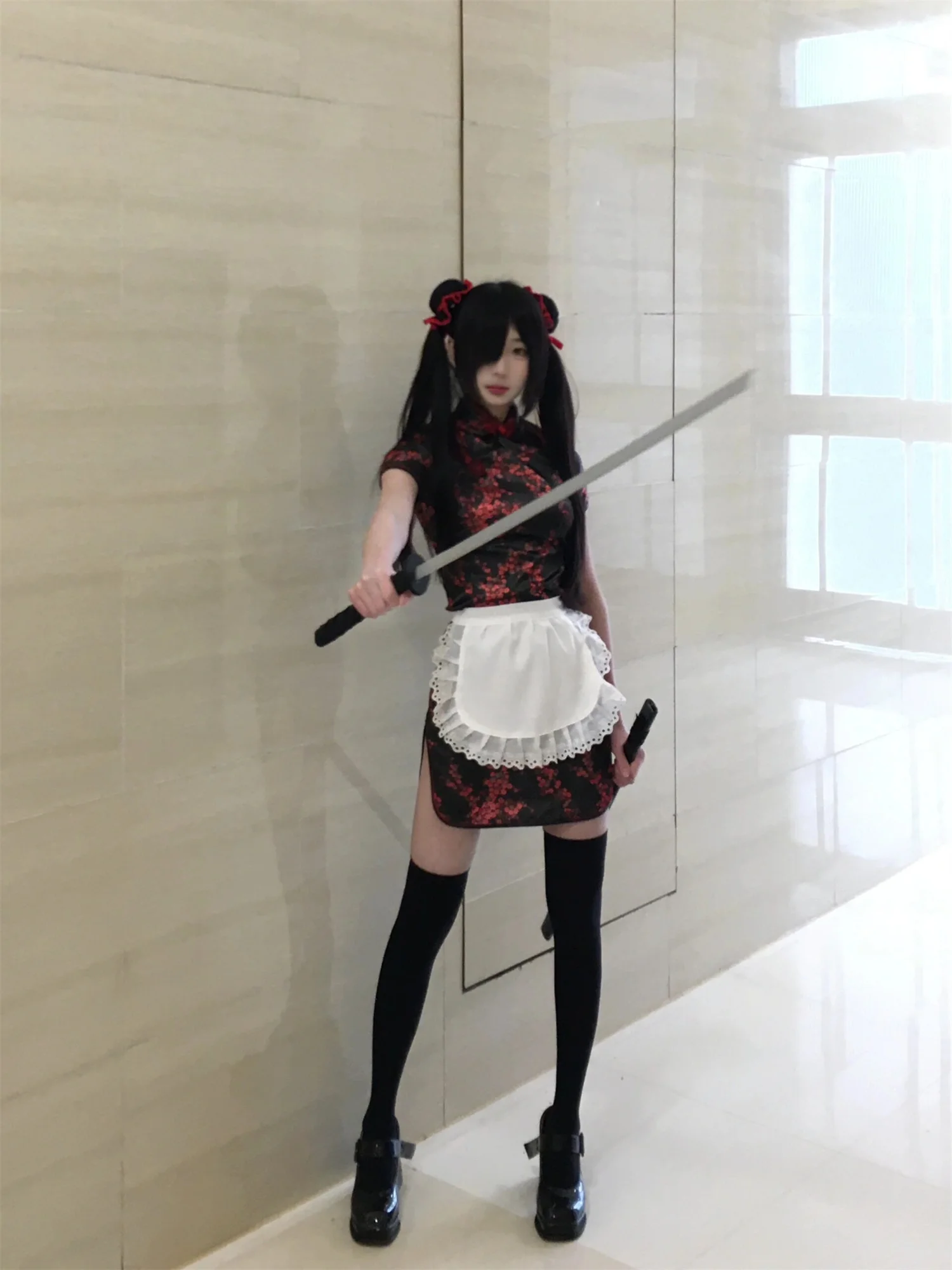 

Новый китайский Sle Dr loween Cisas Косплей orm Мягкая юбка горничной для девочек, повседневная одежда