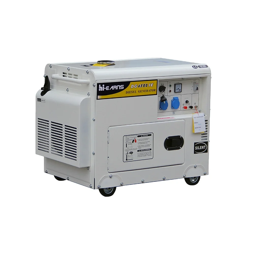 

5500W silent small die·sel 220 volt portable generator