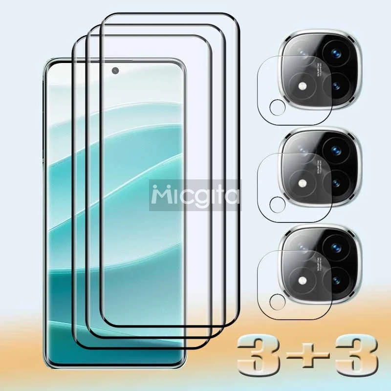 

For Redmi Note 14pro plus Screen Tempered Glass film Shockproof Anti-Scratch Soft Fiber Lens film