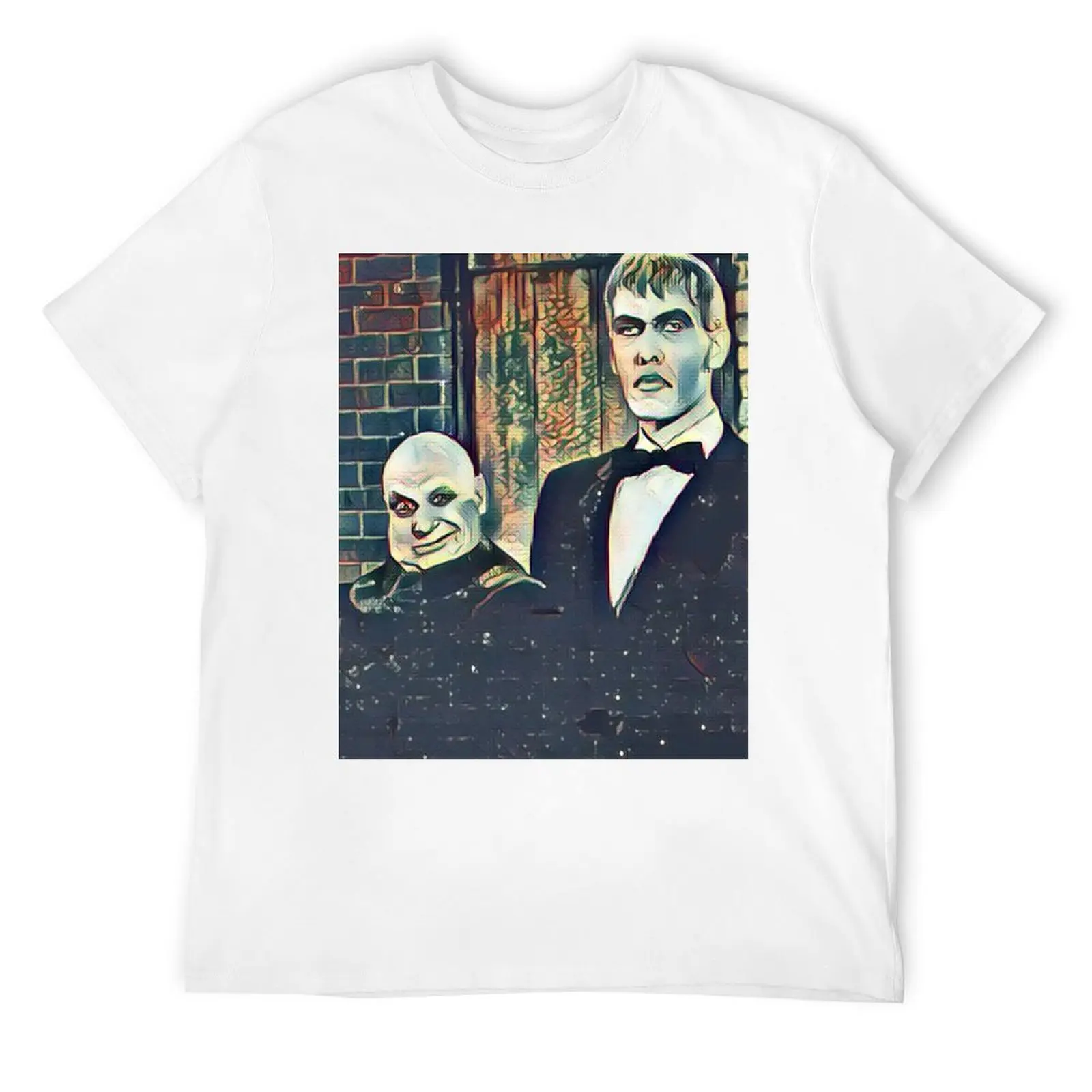 Fester and Lurch - Wednesday Addams Netflix Fan Art T-Shirt customs design your own funny meme t-shirts tshirts for men