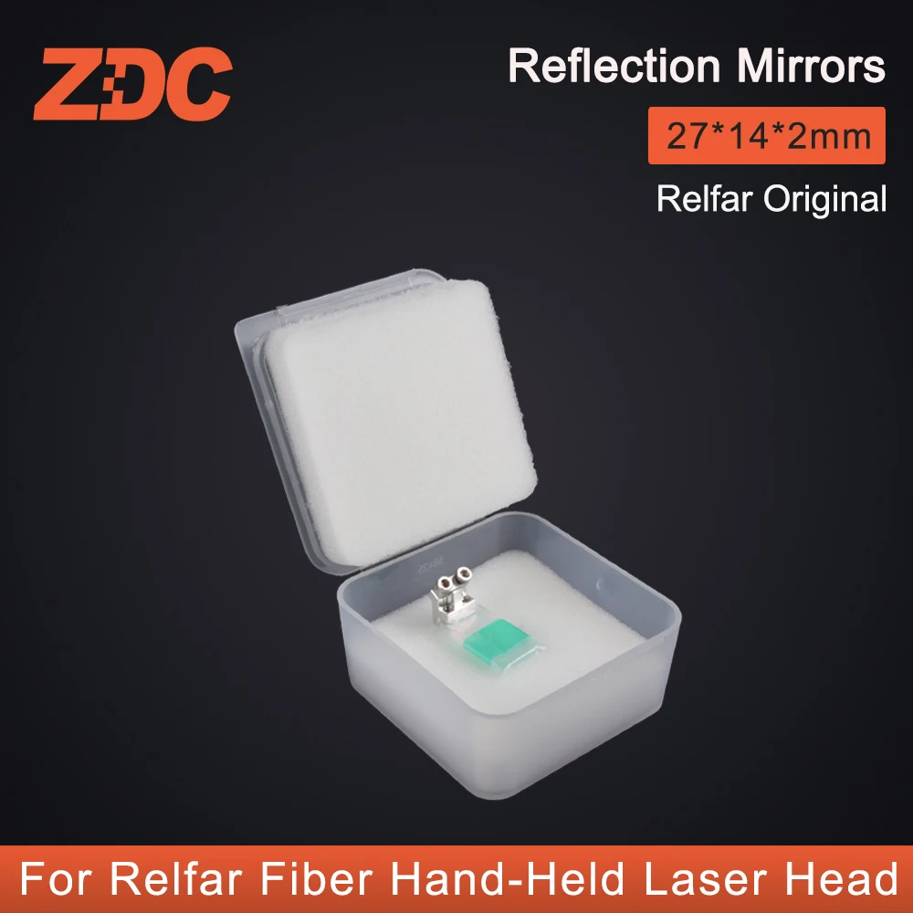 ZDC Relfar Original Hand-Held Welding Head Reflector Lens 27*14*2mm With Holder For FWH20-S10A 3 in 1 Laser Welding Gun Head