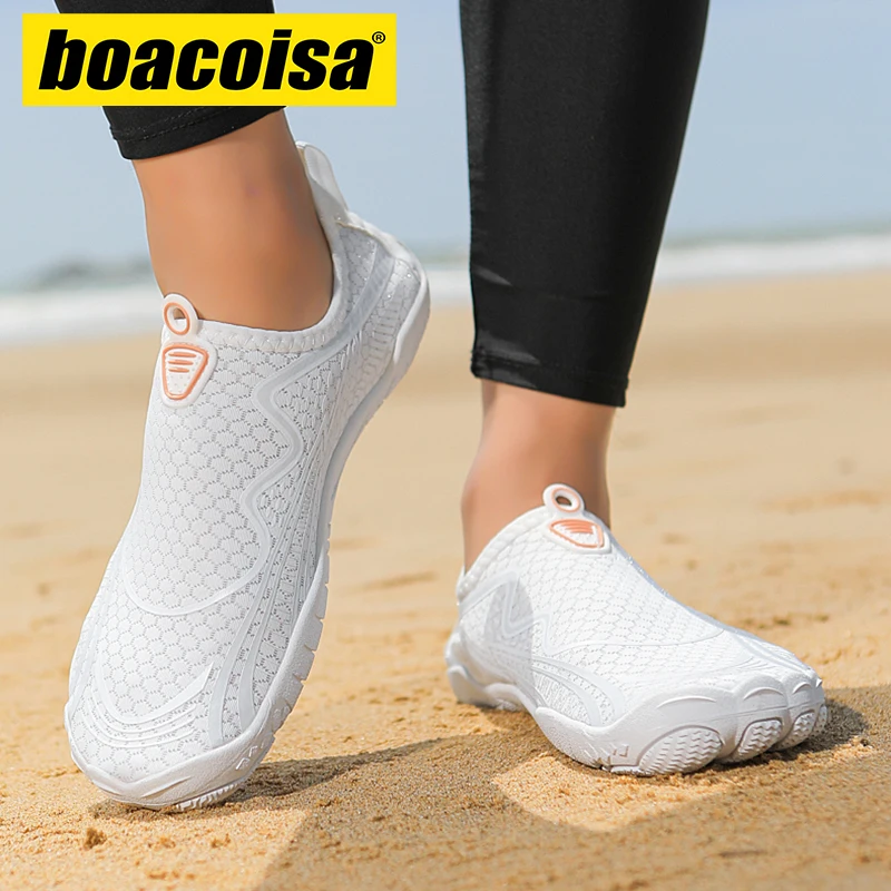 Quick-Drying Beach Water Shoes Unisex Swimming Aqua Slippers Outdoor Activities Surfing on The Sea Five Finger Sandals Boacoisa
