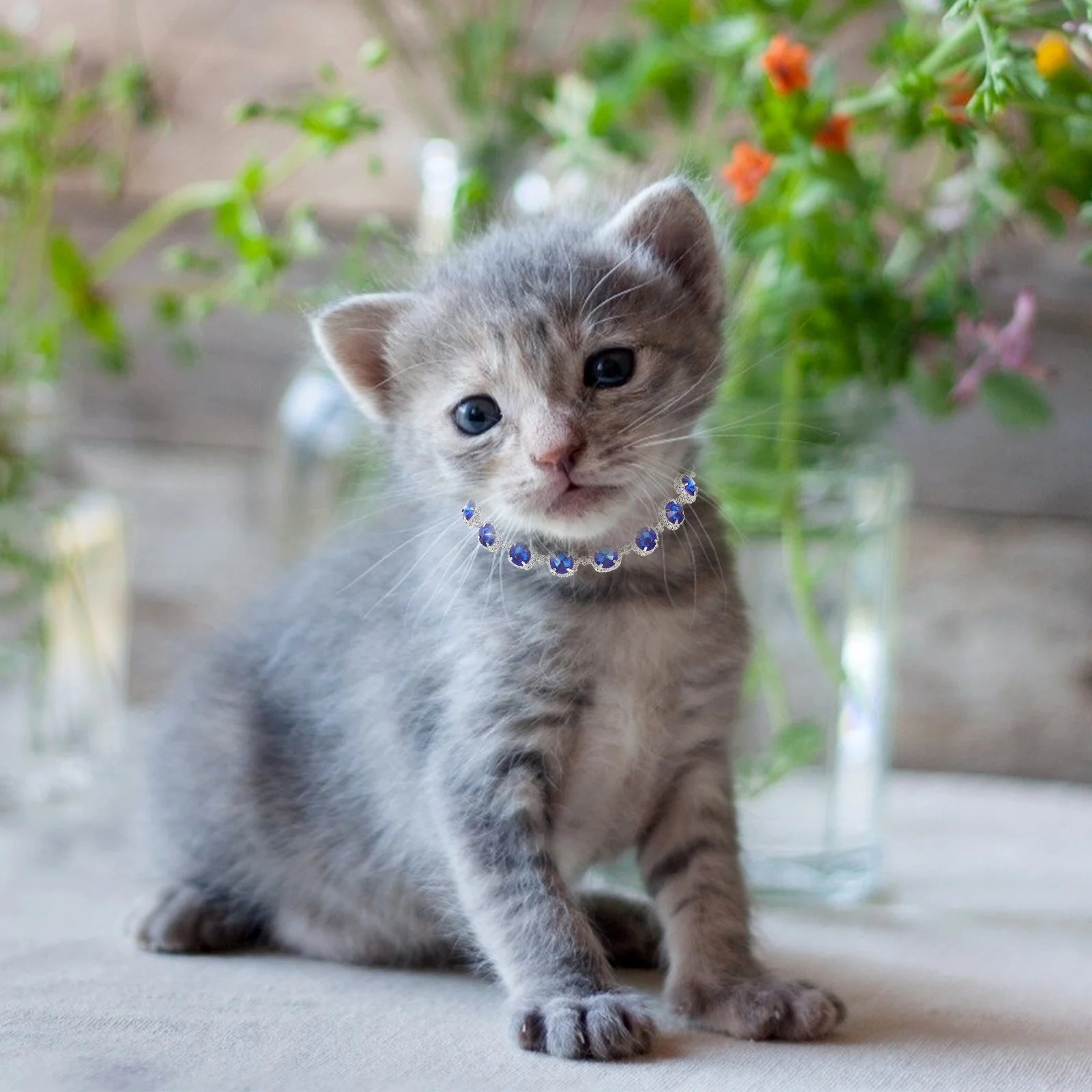 

Adjustable Pet Necklace Smooth Touch Cozy Wearing Decorative Kitten Puppy Collar Create Unforgettable Memories Holiday Gift