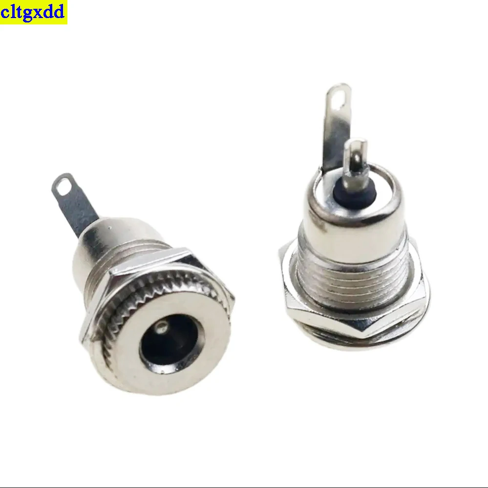 cltgxdd 5piece/LOT 5.5X2.1mm/5.5X2.5mm DC power socket motherboard installation connector metal hole 5.5 * 2.1mm 5.5 * 2.5mm