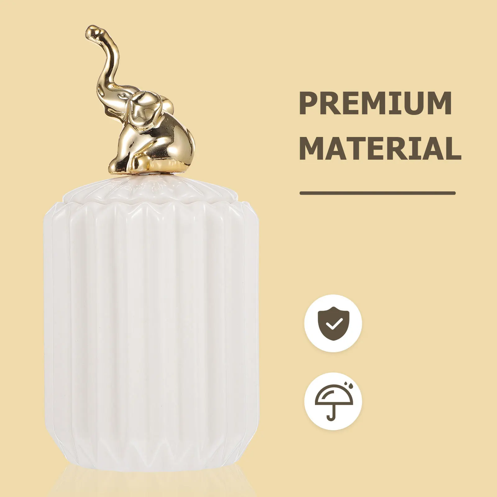 

1Pcs Nordic Creative Ceramic Storage Jar Craft Electroplating Sealed Canister Home Decor Tea Candy Gift Box Ceramic Storage Jar