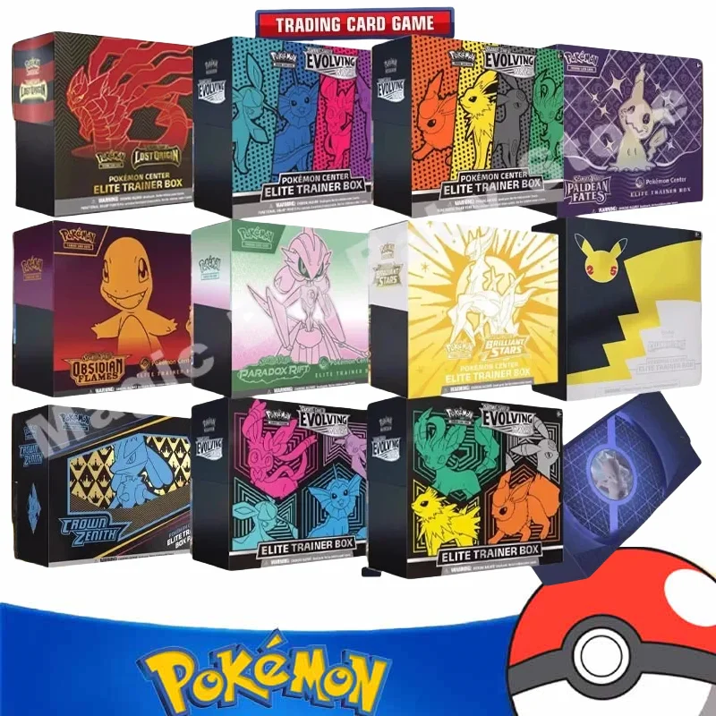 Pokemon Cards Genuine Original Trading PTCG SV3 SV4 SV4.5 SS7.5 SS7 Limited ETB Elite Cards Collect Gift Box Child Gift