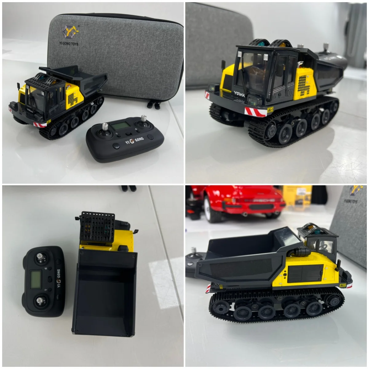 

1:50 RTR T14R Пантера электрический RC гусеничный самосвал строительная машина гусеничный самосвал готовая модель игрушки огни звуки блок