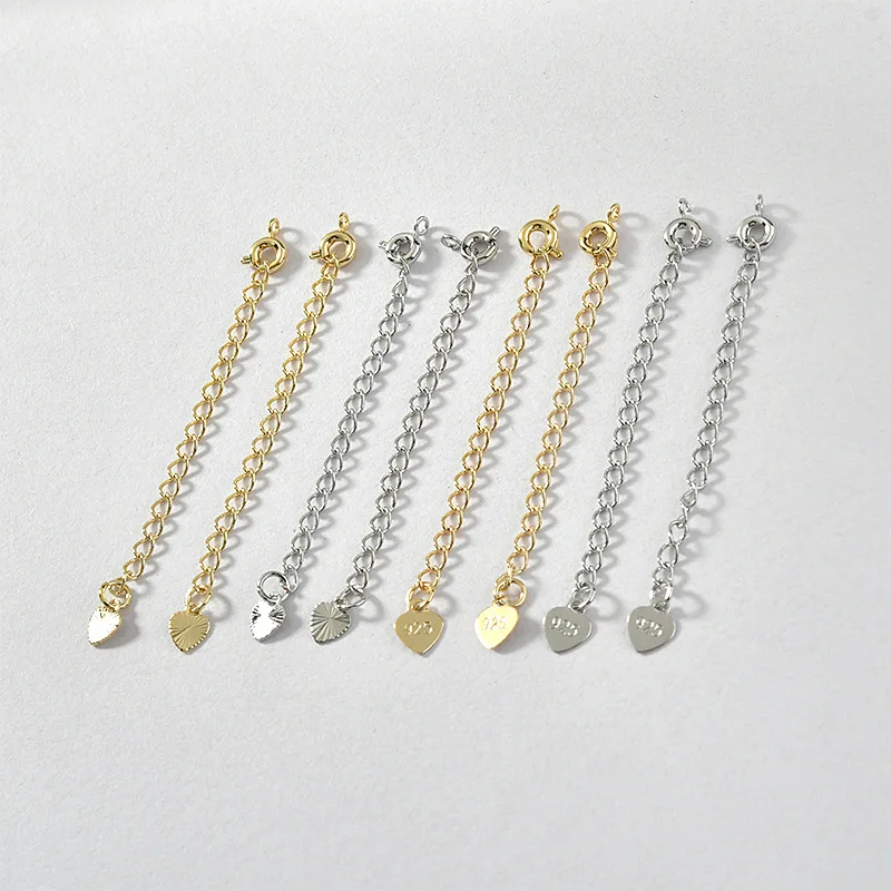 

Copper-plated 14k Gold Spring Buckle Batch Flower Love Ending Chain Set Bracelet Necklace Ending Buckle DIY Jewelry Accessories