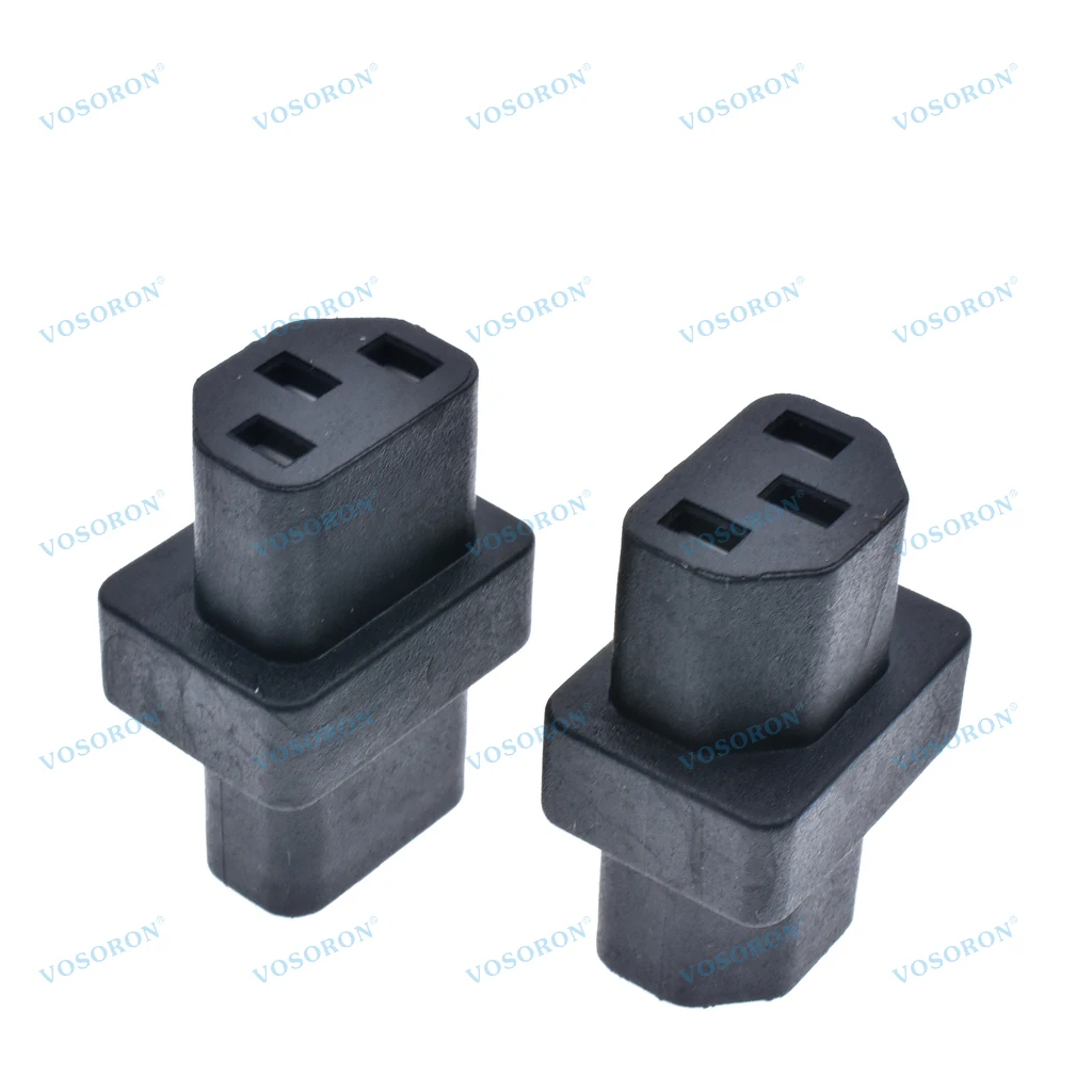IEC320 C13 Power Adapter,AC 250V 10A IEC320 C13 Female to Female Extension Power Socket Adapter for Cord Connection