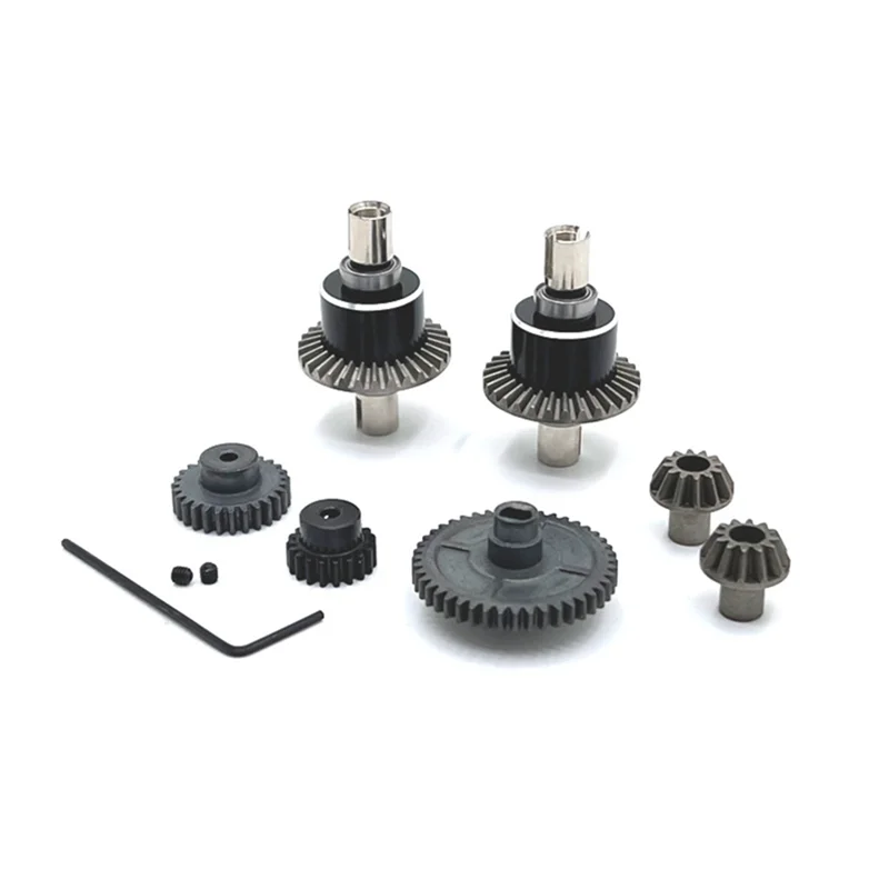 Metal Differential Motor Gears for Wltoys 144001 124016 124019 124007 RIaarIo XDKJ-001 XDKJ-006 AM-X12 RC Car Parts