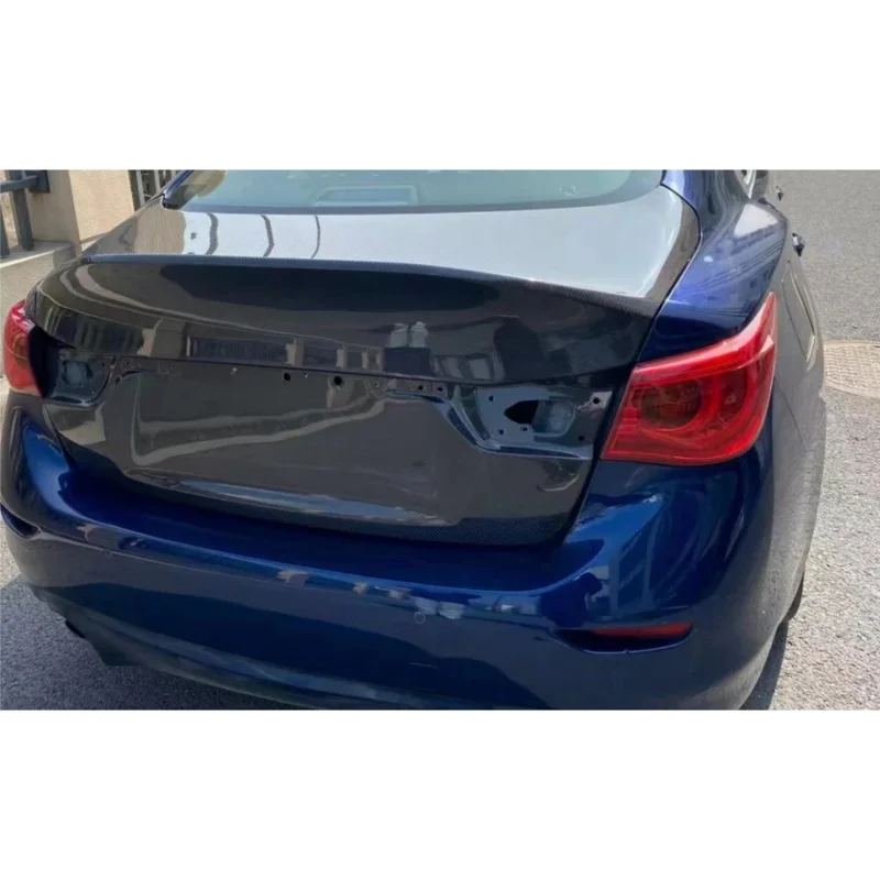 

Для Infiniti Q50 Q50L 2014-2017: Задний спойлер (накладка на багажник) из настоящего карбона в стиле CSL