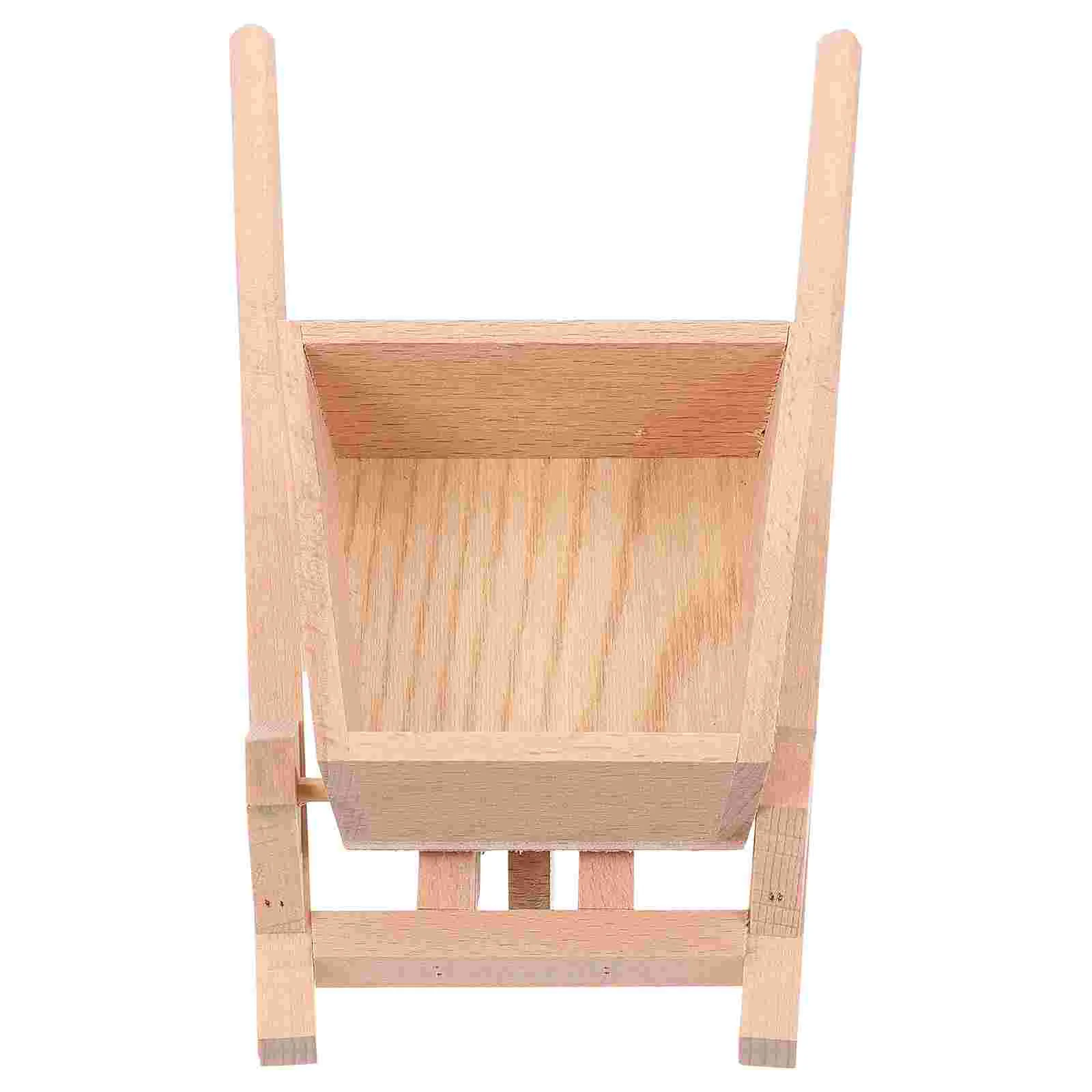 

Small Farm Tool Model Toy Wheelbarrow Dollhouse Miniature Barrows Simulation Tipper