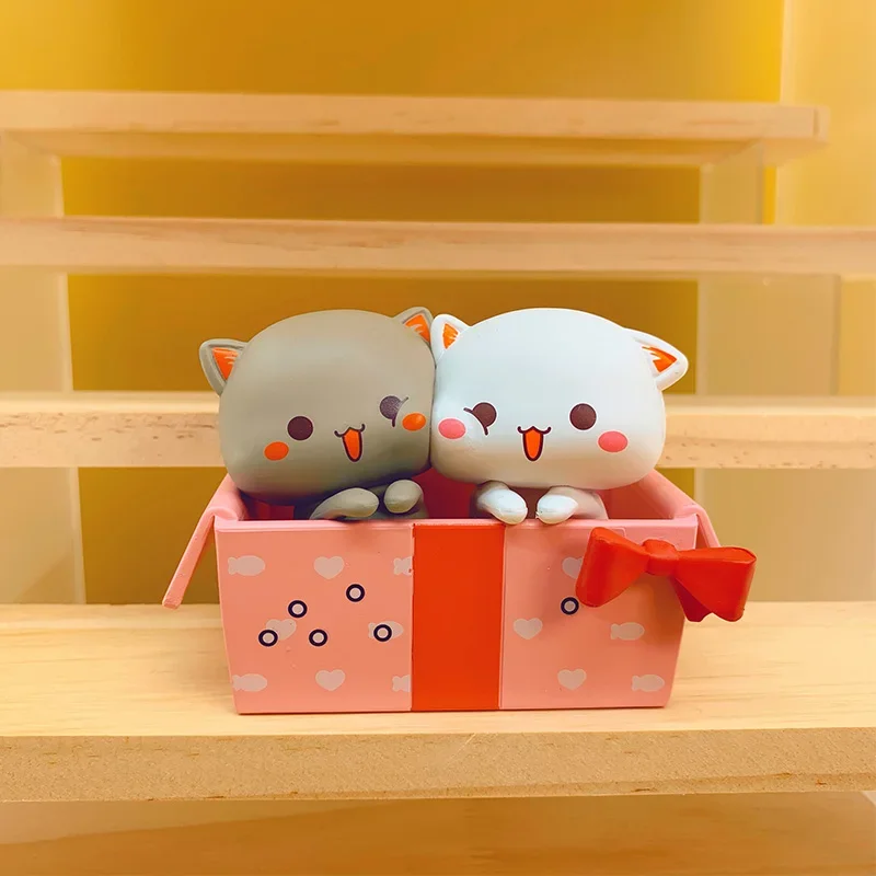 Kawaii Mitao Cat Blind Box Season 2 Mysterious Box Cute Cartoon Doll Model Action Figure Guess Bag Ciega Children Birthday Gift