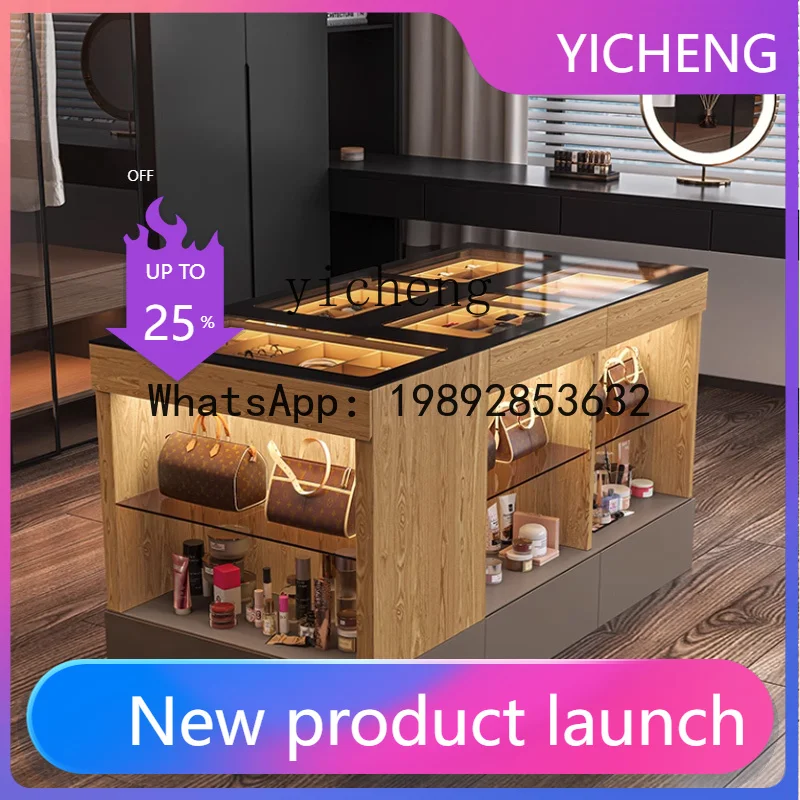 

H3-30 high-end jewelry display cabinet photography building storage cloakroom middle island cabinet