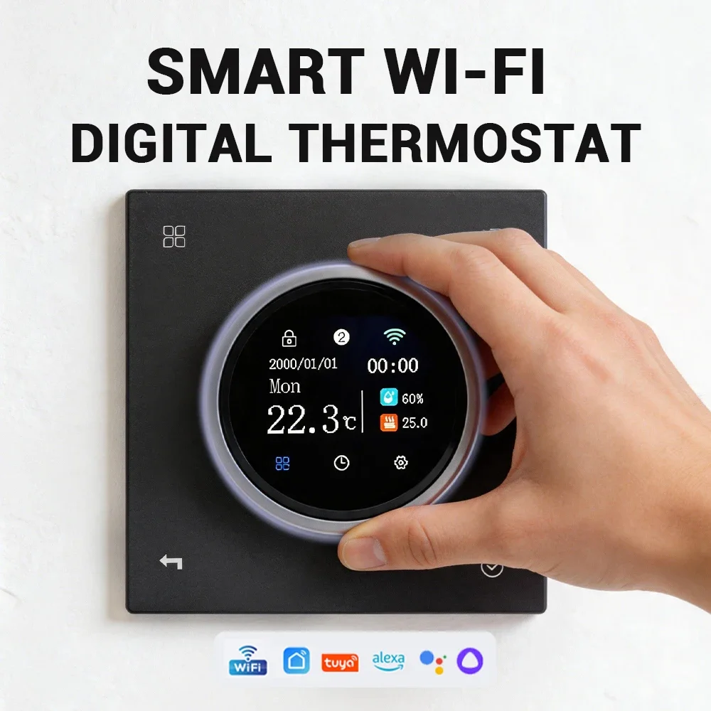Tuya WiFi Smart Thermostat Programmable Temperature Controller for Water Boiler Electric Heating Alexa Google Home