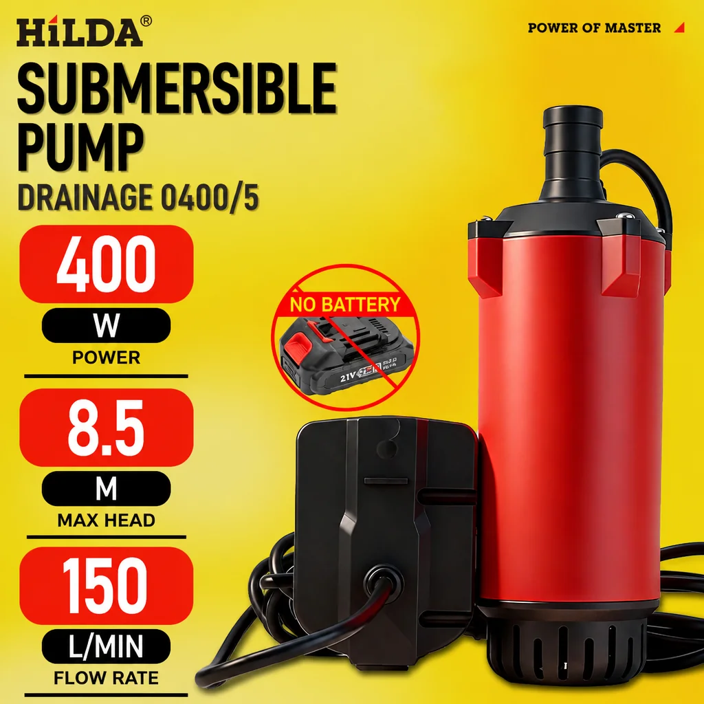 

21V Electric Water Pump Submersible Portable Pump Water Irrigation Drainage High Power Household Agricultural for Makita Battery