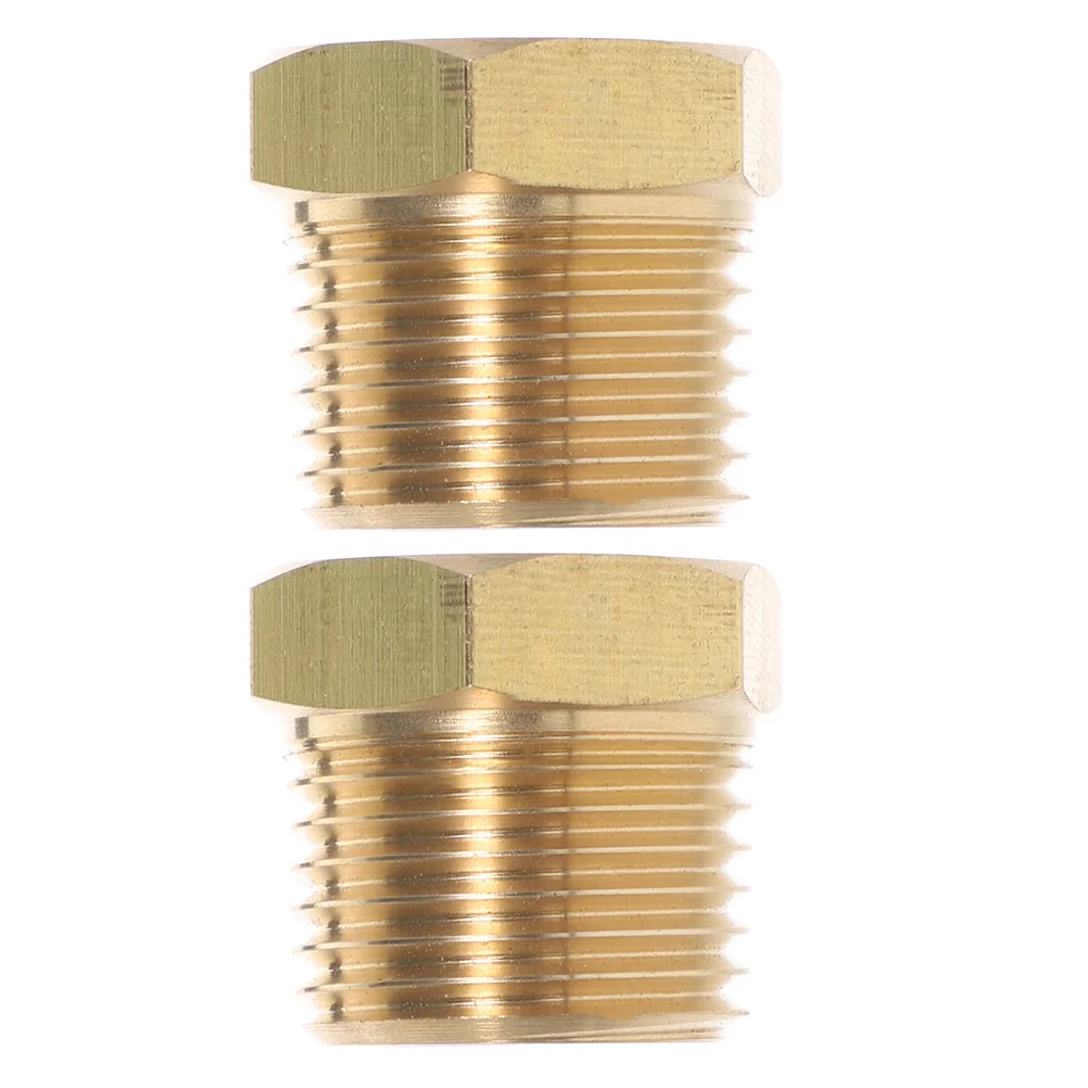 

2Pcs Copper Reducer Adapter Hose Connector Sturdy Garden Hose Fittings Bushing for Outdoor Home Use Reducer Copper Coupling