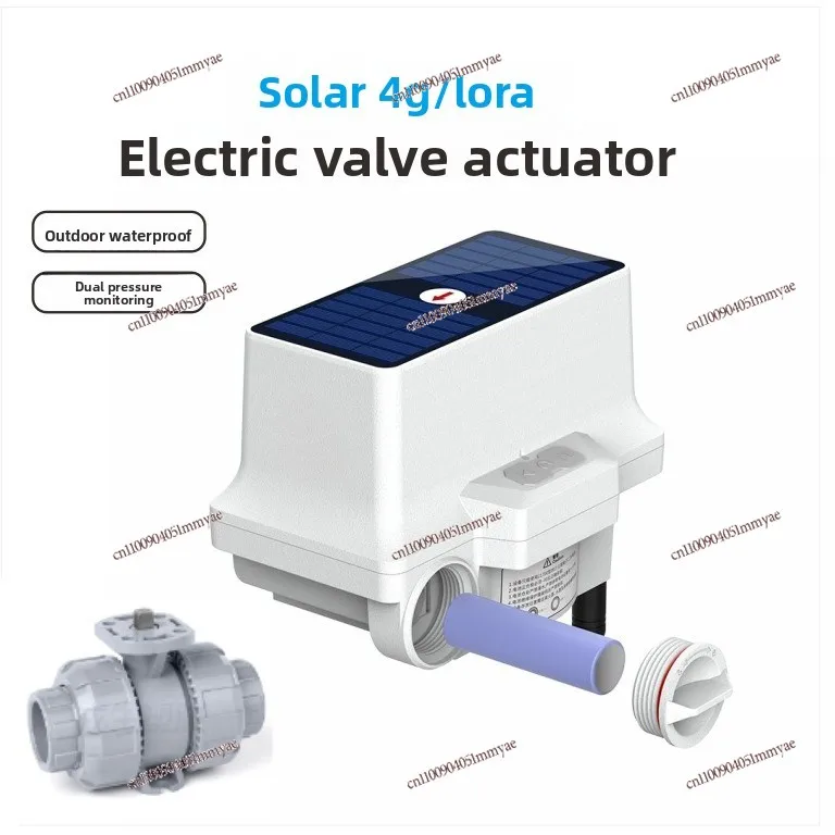 

4G/lora Solar Electric Valve Actuator Intelligent Irrigation Ball Valve Butterfly Valve Remote Control