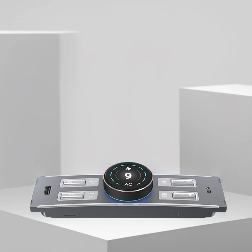 التحكم في التيار المتردد والتحكم في مقعد الركاب LCD قاعدة توسيع التحكم الذكي USB ومنفذ من النوع C لطراز Tesla Y Model 3 2021-2024 #4