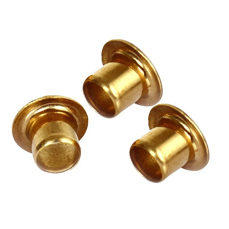 M0.9 M1.3 M1.5 M2 M2.5 M3 M4 M5 M6 Brass Tubular Rivet Copper Hollow Rivet Nut Double-Sided Circuit Board PCB Nails Nut Metal