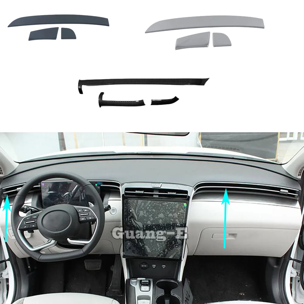 

For Hyundai Tucson L 2021 2022 2023 2024 Car Sticker Inner Middle Console Central Control Navigation Air-Condition Trim Frame