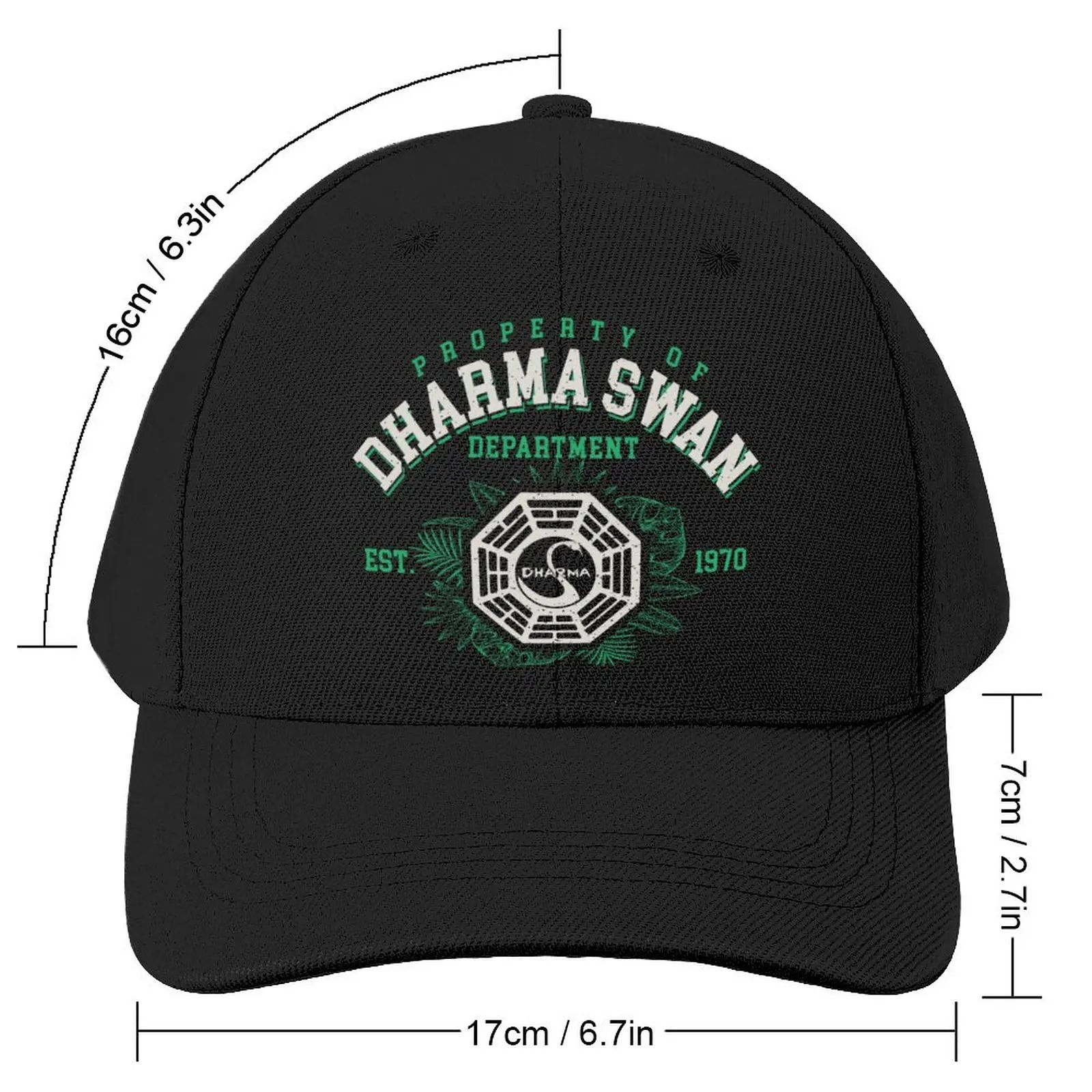 Property of Dharma Swan Department Dks Baseball Cap Designer Hat Caps cute Visor Hat Ladies Men'S