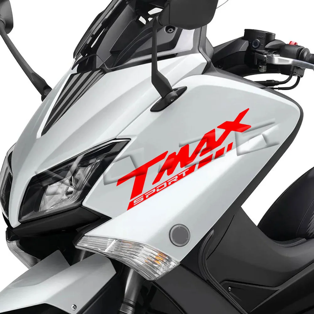 オートバイフロントフェアリングステッカー,防水ストライプステッカー,スクーターアクセサリー,tmax 500, 530, 560,tmax560用ステッカー