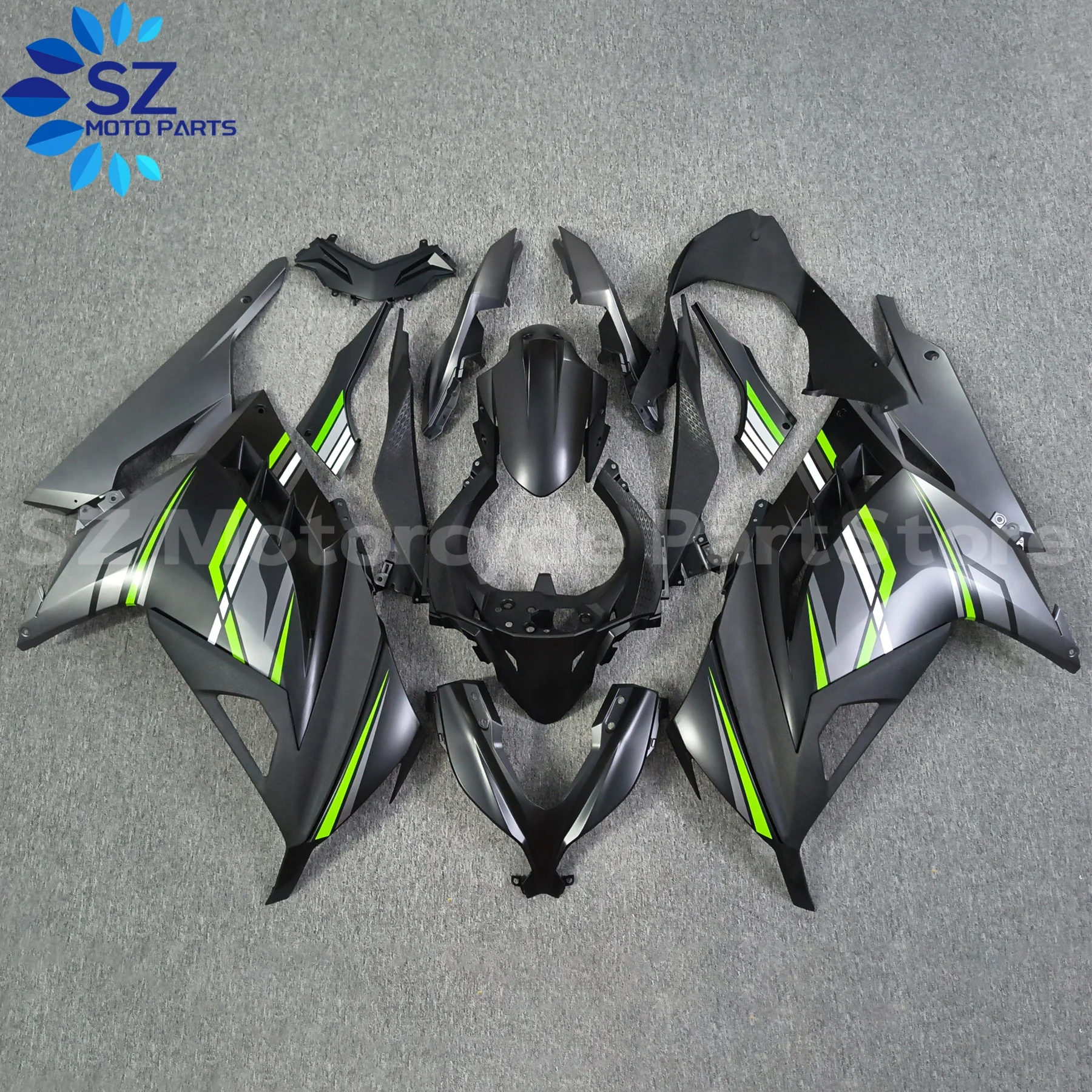 

Injection Fairings Kit fit for ZX300 EX300 2013 2014 2015 2016 2017 EX300 13 14 15 16 17 ABS Motorcycle Panels Body Kit