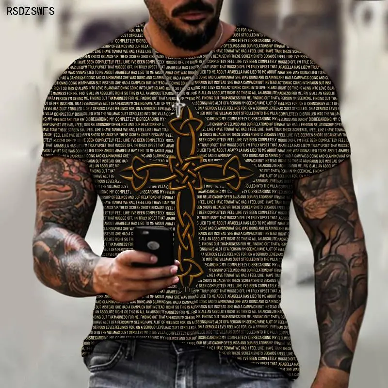 Cross International 2022 New Summer Men's Oversized T-shirt Retro Street Sports Basketball Breathable and Quick-drying